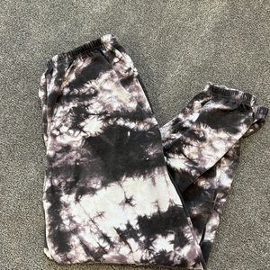 black pretty little thing tie dye sweatpants